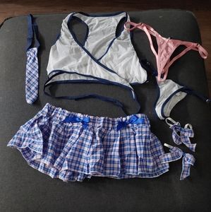 School Girl Lingerie Outfit